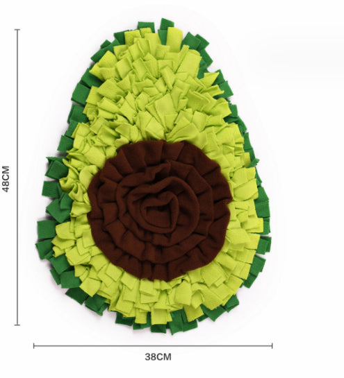 Dimensions du tapis de fouille vert : 48 × 38 cm